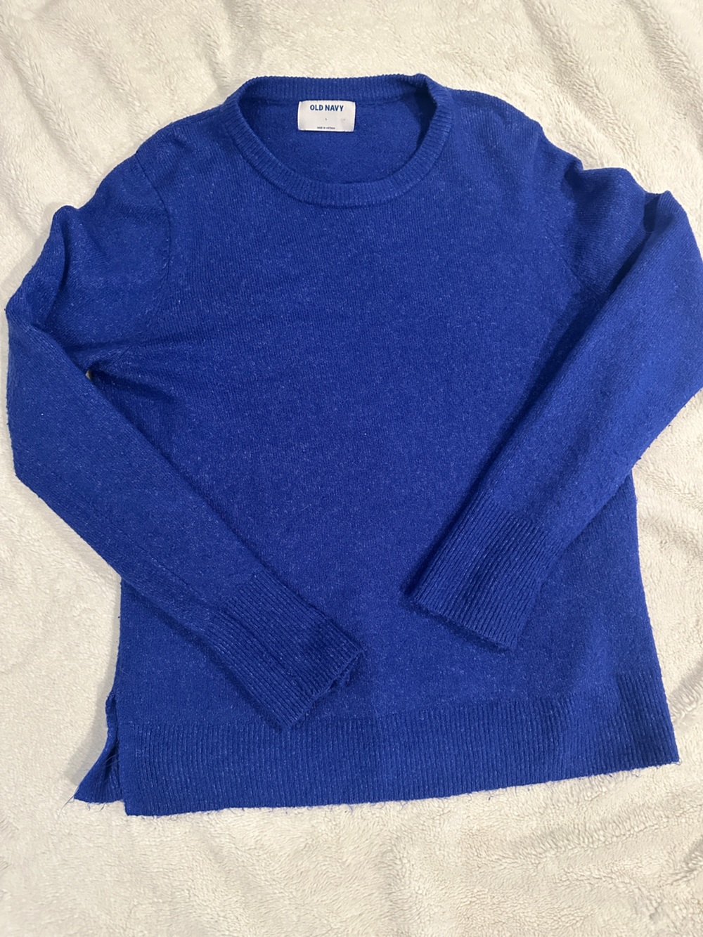 Old Navy Women's Cobalt Blue Crewneck Sweater
